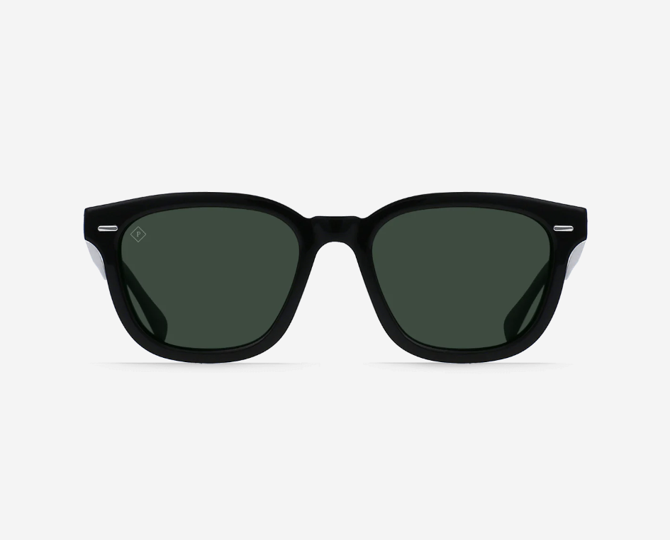 Raen Myles Crystal Black/Green Polarized