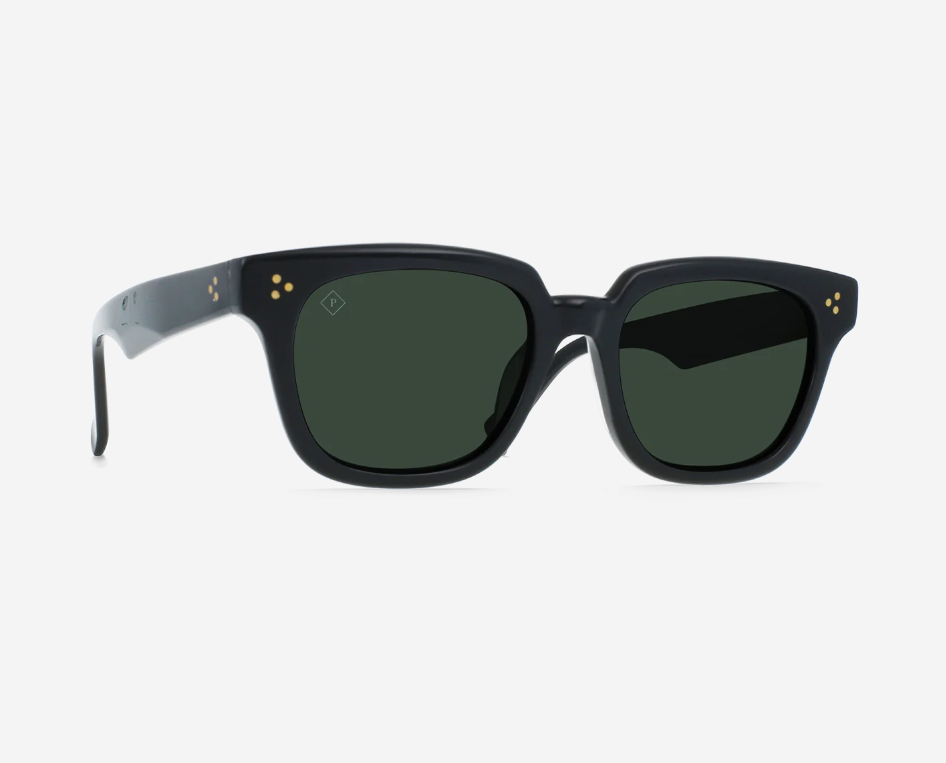 Raen Zafrique Crystal Black/Green Polarized